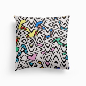 Trippy Pop Urban Canvas Cushion
